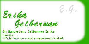 erika gelberman business card